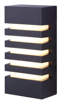 Black LED Outdoor Wall Light L594