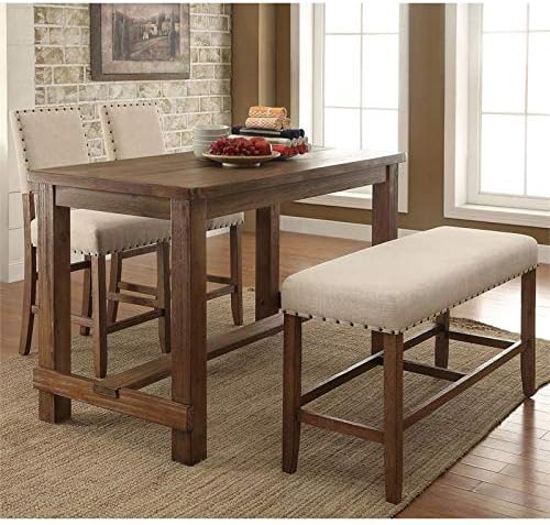 Wood Counter Height Dining Table Y73290