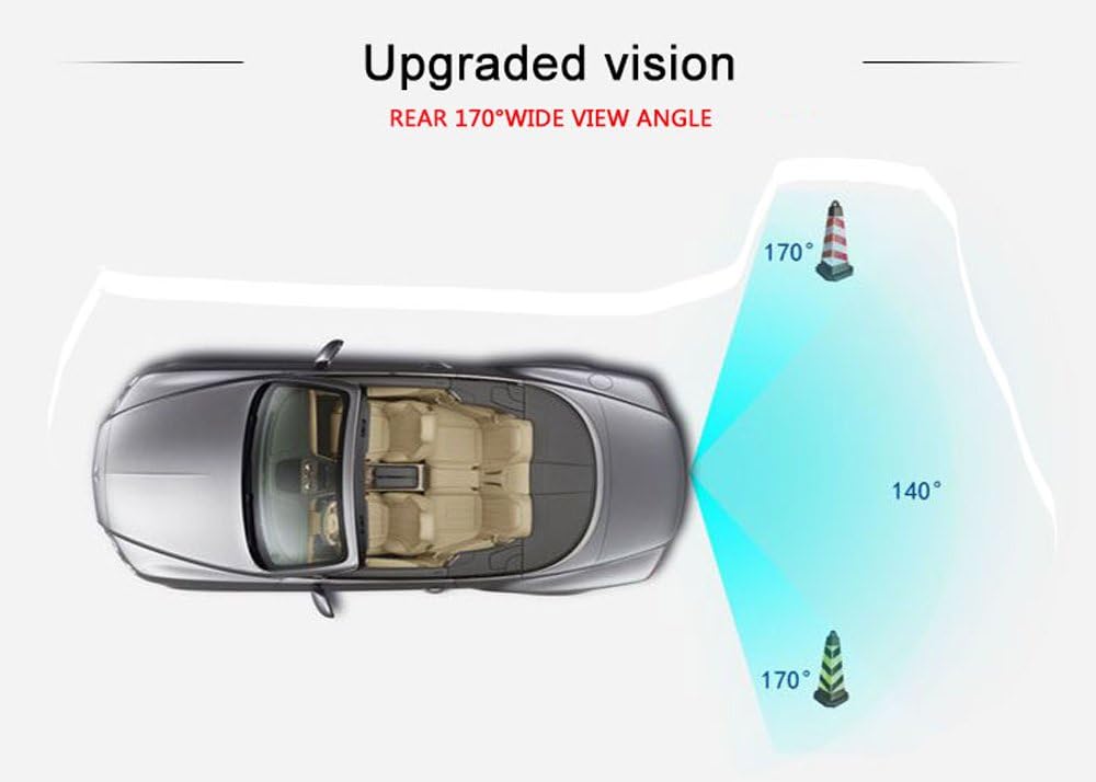 Car Third Roof Top Mount Brake Lamp Camera Rear View Backup Camera B8518