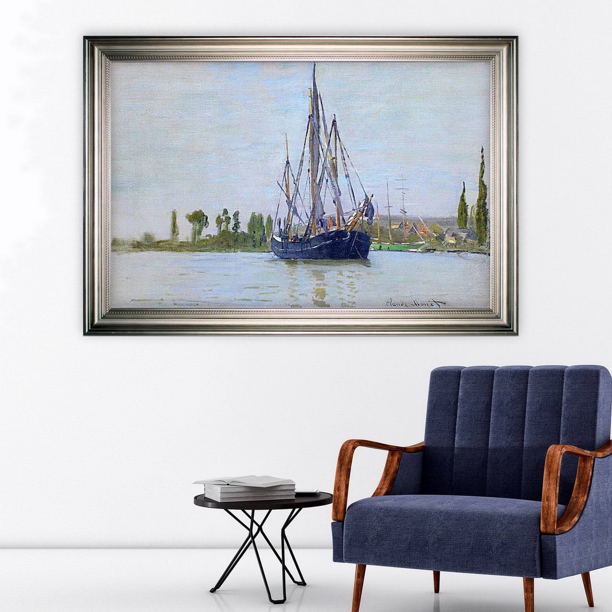 Silver Frame Sailing Boat G726