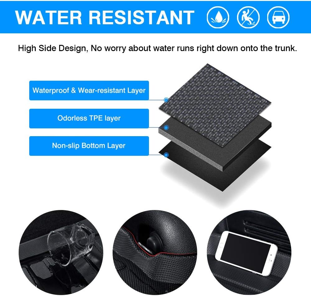 Black TPO Cargo Mat for Ford Escape Hybrid D983537