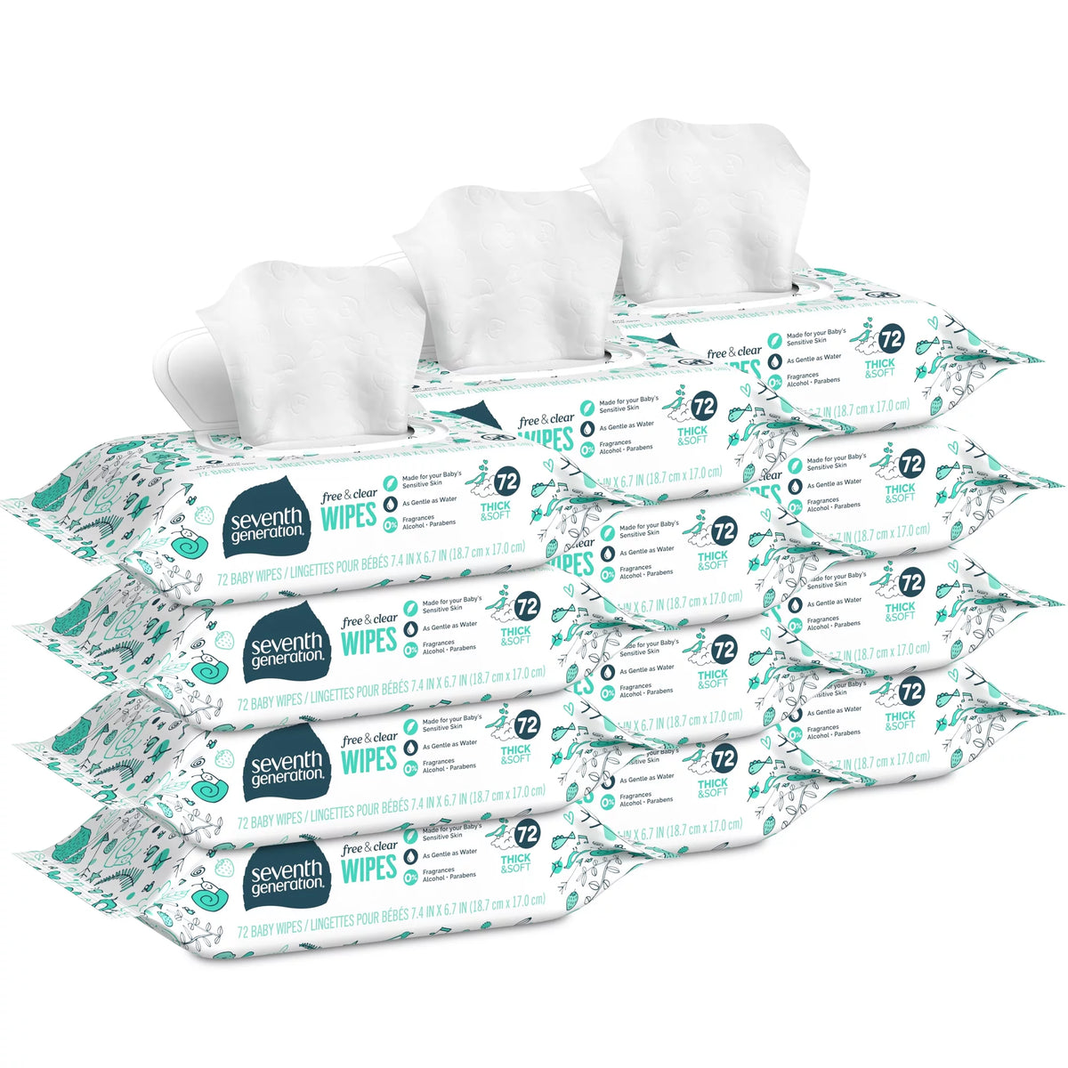 Baby Wipes Sensitive Protection 768 Count U3673