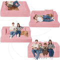 Faux Fur Convertible Bean Bag Sofa Bed with Pillow H745