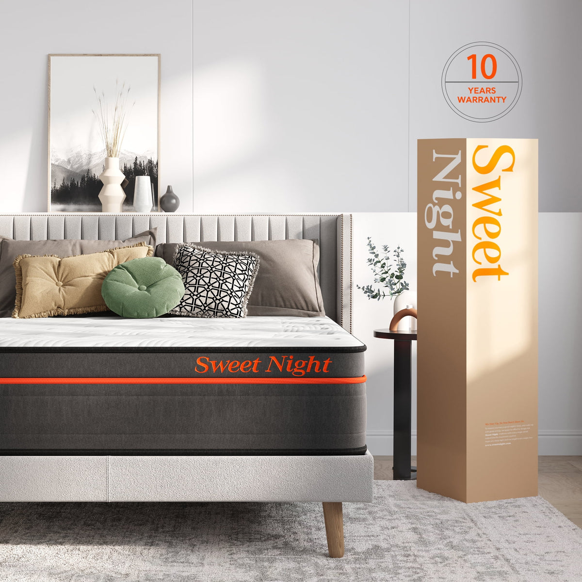 14 Pillow Top Gel Memory Foam Hybrid Mattress Queen Size O599