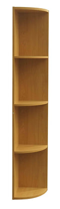 Natural Wood 4 Tier Corner Bookcase A76107
