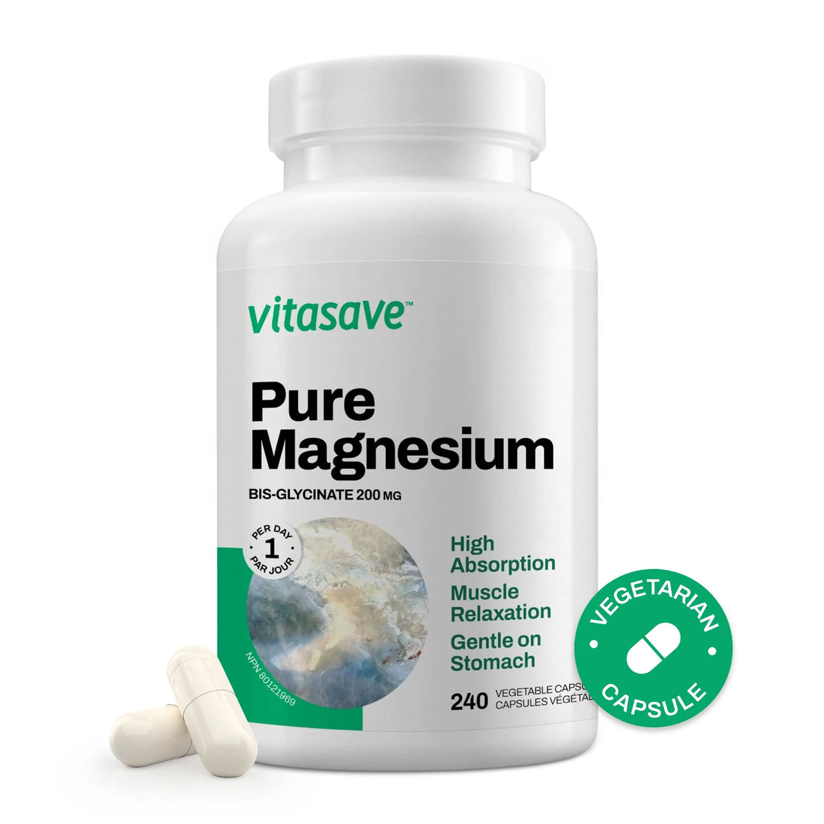Magnesium Bisglycinate Capsules 240 Counts I5631