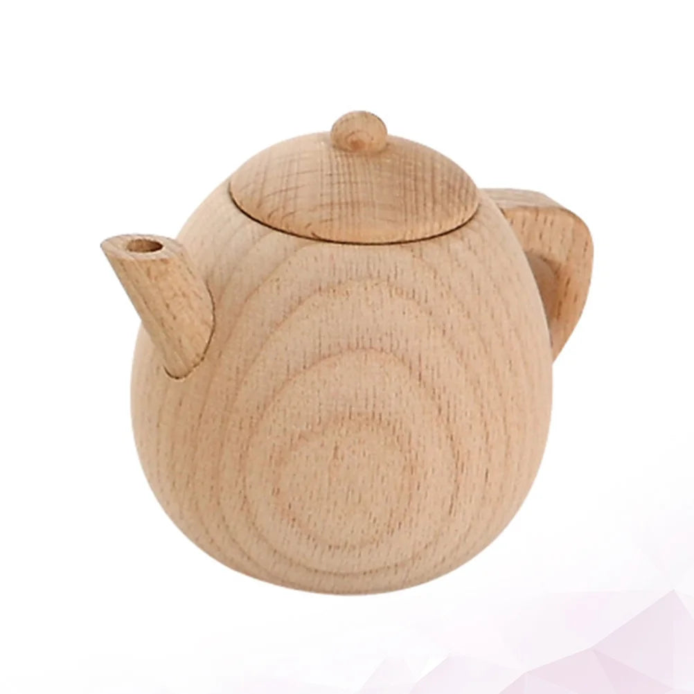 Solid Wood Tea Pot Toy V5536