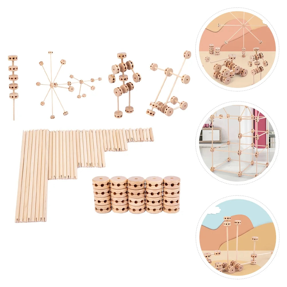 Wooden Building Blocks Stacking Toys F851975