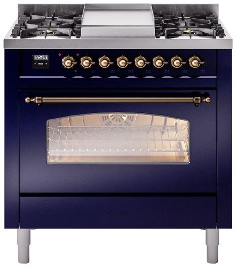 Blue Dual Fuel Natural Gas Range D9647