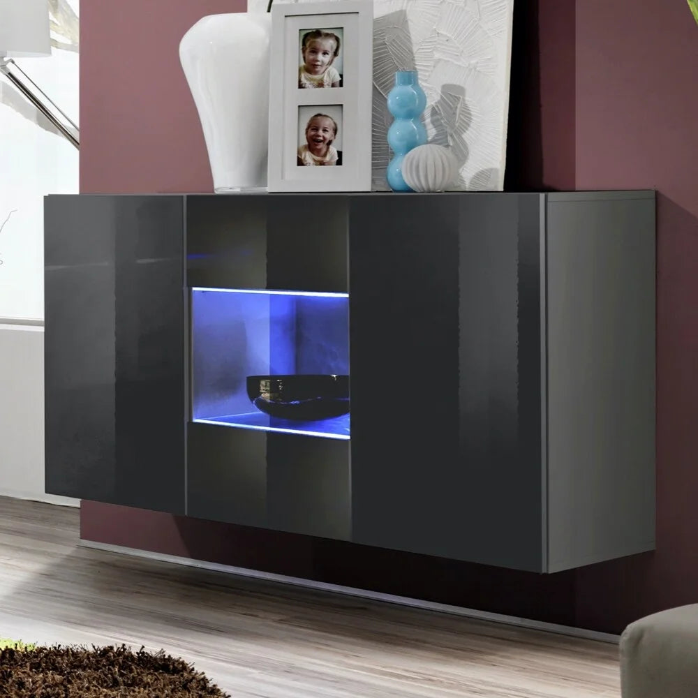 Wall Mounted Floating Sideboard Oak Z492