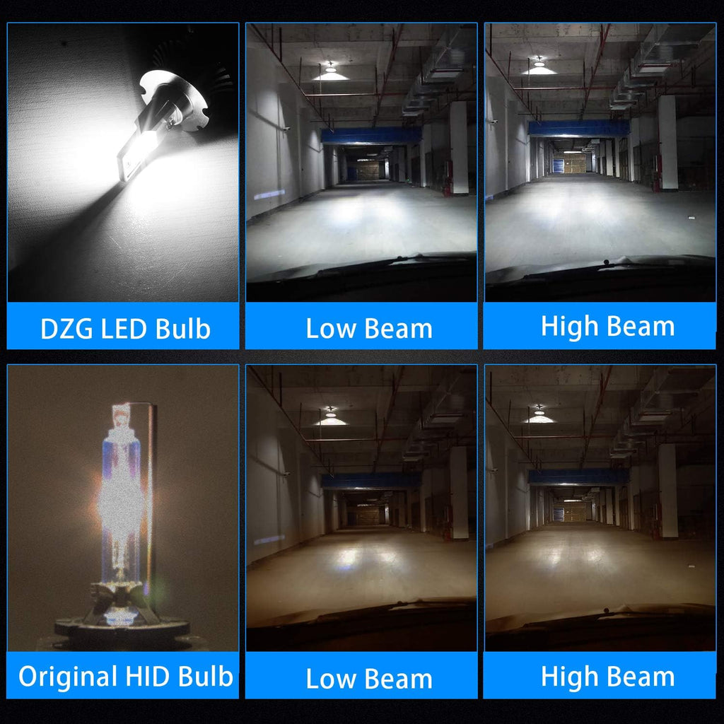 D4S D4R LED Headlight Bulb 35W 8400LM 6000K White, 1 Pair Pack of 2 T977911