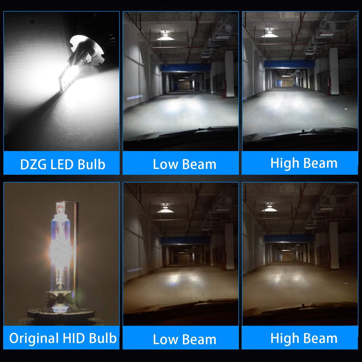D4S D4R LED Headlight Bulb 35W 8400LM 6000K White, 1 Pair Pack of 2 T977911