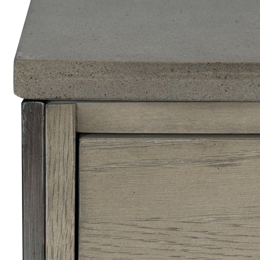 Brown and Gray Rectangular Side Table T6447