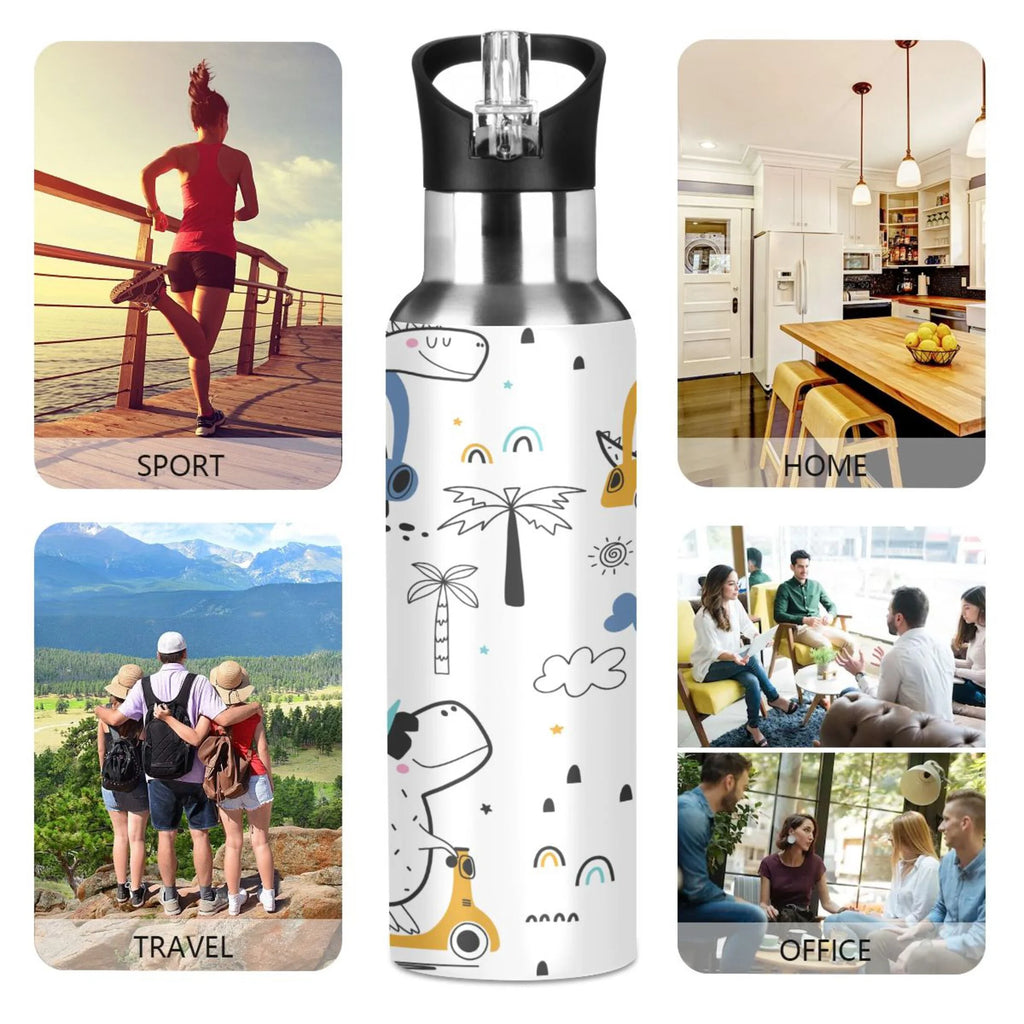 Stainless Steel Insulated Water Bottle with Straw Lid Z37645