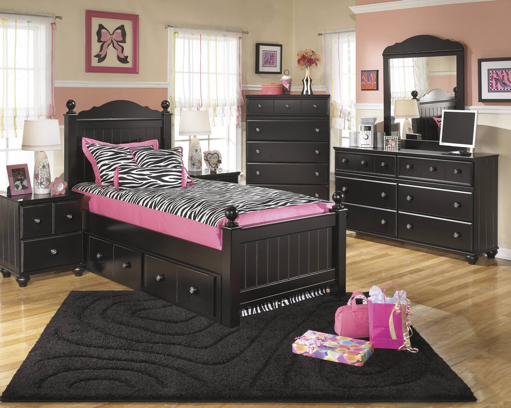 Twin Poster Rails Black O228