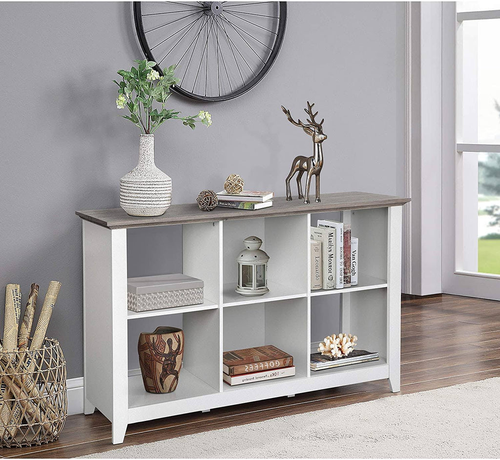 White 6 Cube Storage Bookcase K284042