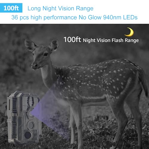 4K 64MP Trail Camera with Night Vision Z9884