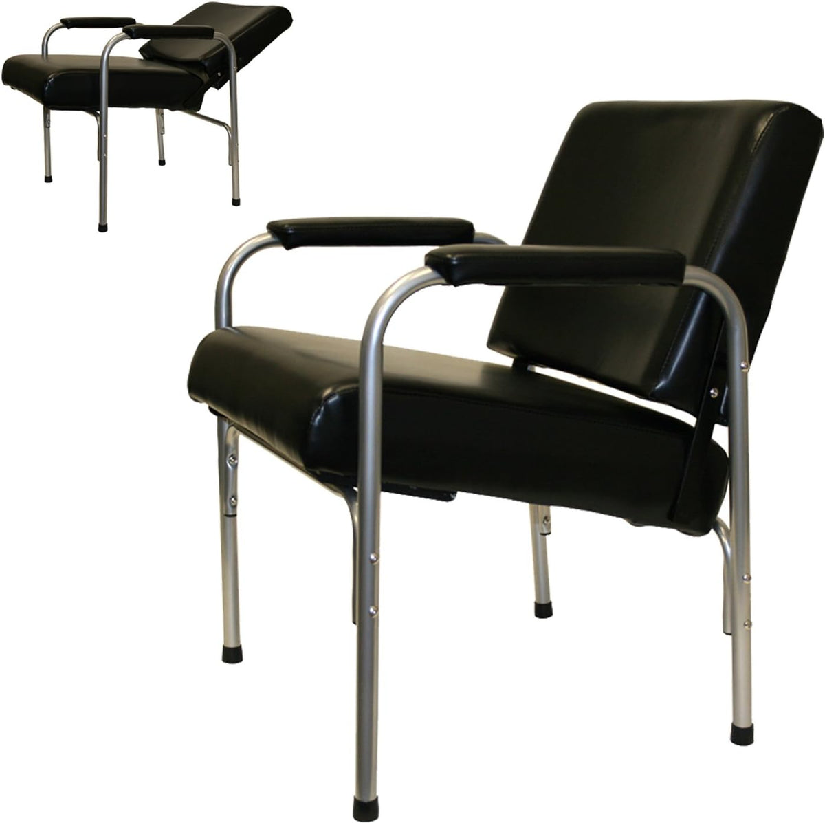 Automatic Recline Shampoo Chair with Double-Reinforced Steel Frame J359467