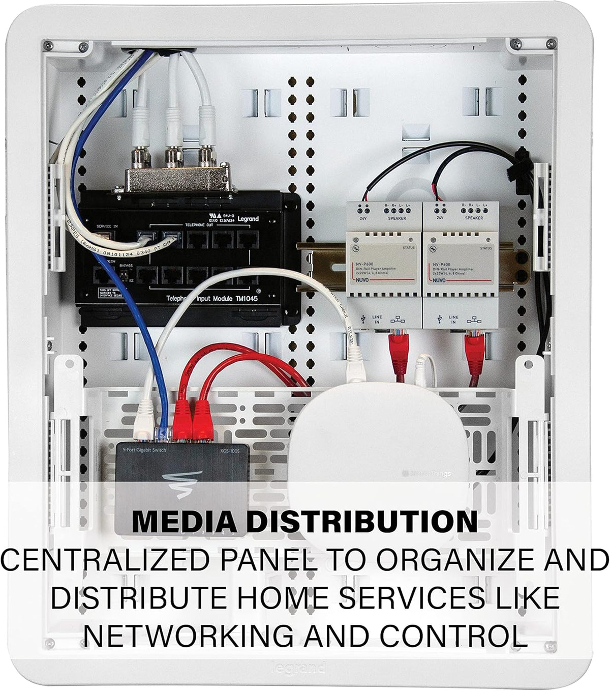 Structured Media Enclosure, 17 Inches, White I371