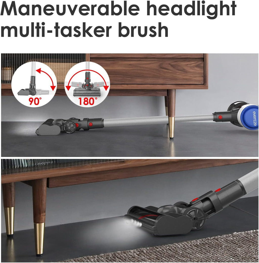 280W 25KPa Cordless Stick Vacuum with 2 Detachable Batteries Z399