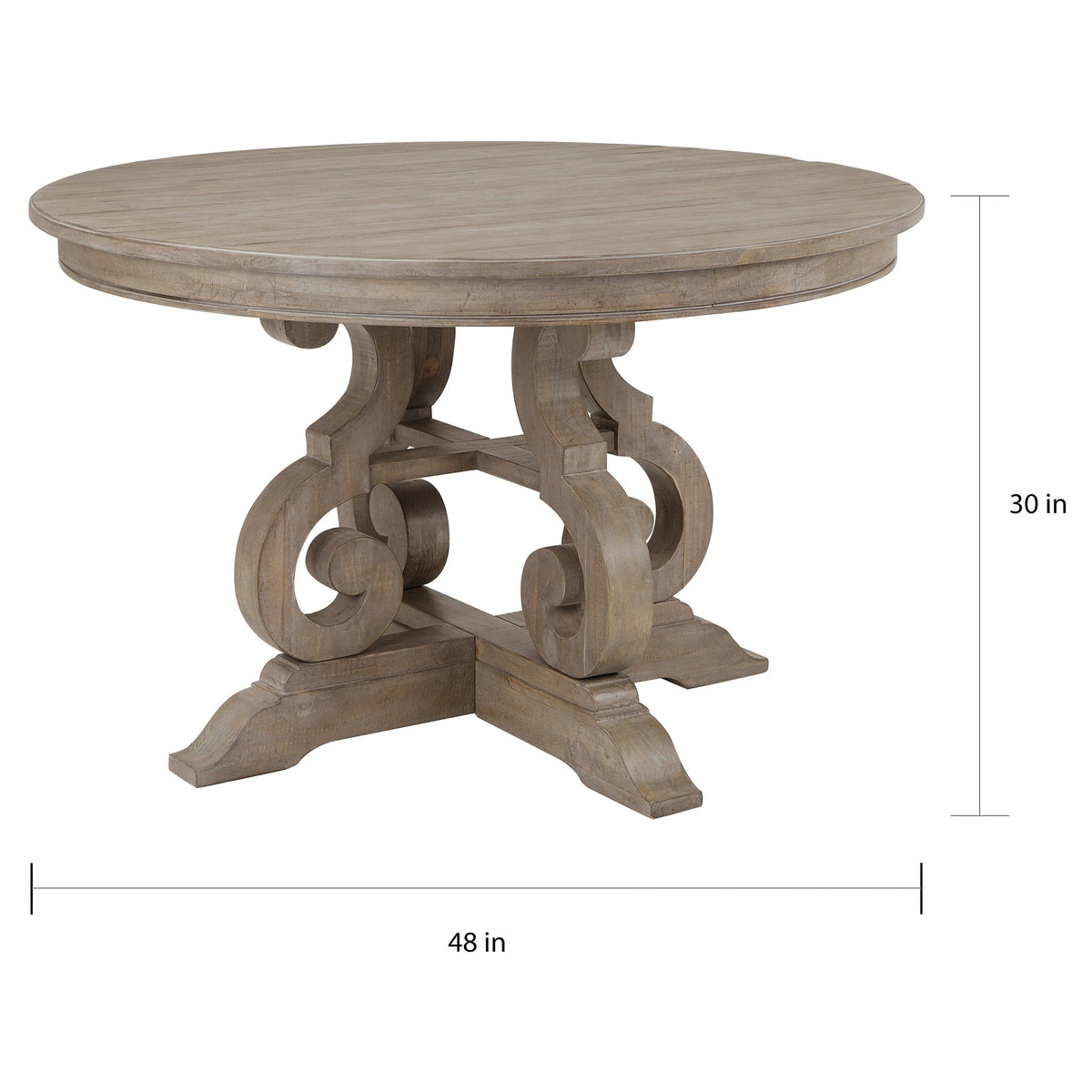Dove Tail Grey Round Dining Table M7826