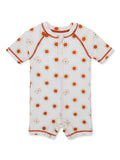 Baby Short Sleeve Rashguard Swimsuit, 1-Piece S27070