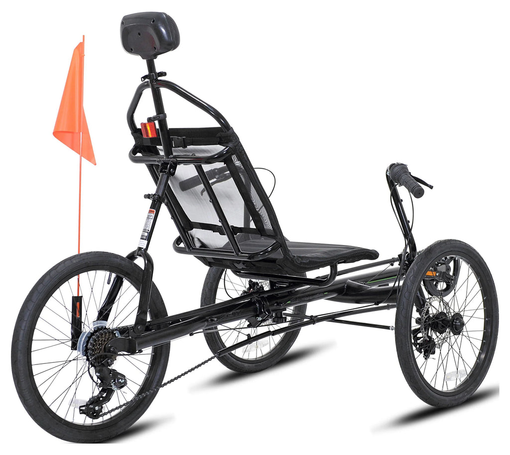 Black 3-Wheel Recumbent Bike C38932