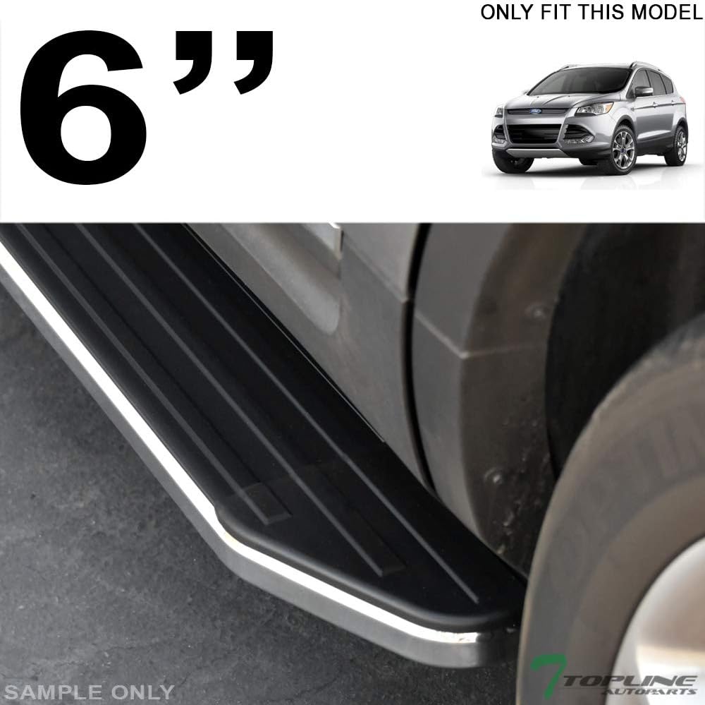 Black Aluminum Side Step Rail Running Boards for Ford Escape K442579