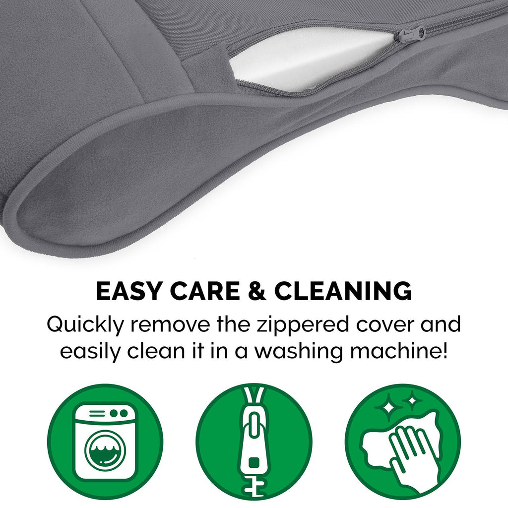 Giant Gray Memory Foam Pet Bed for Dogs u0026 Cats S236928