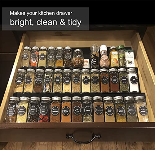 Set of 9 Expandable Drawer Spice Rack Organizer T198