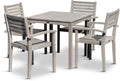 Espresso 5-Piece Eucalyptus Dining Set W46738