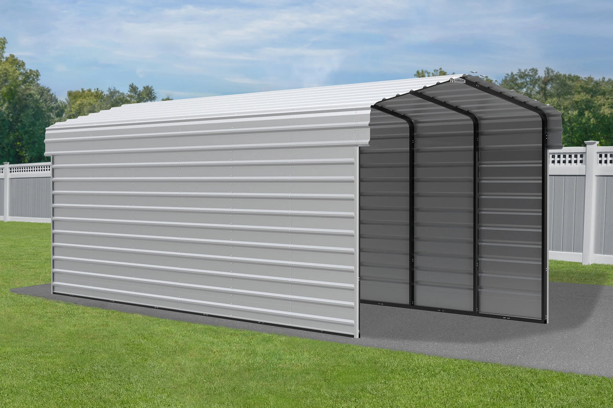 Galvanized Steel Carport Kit, 10' x 29' x 9' V854