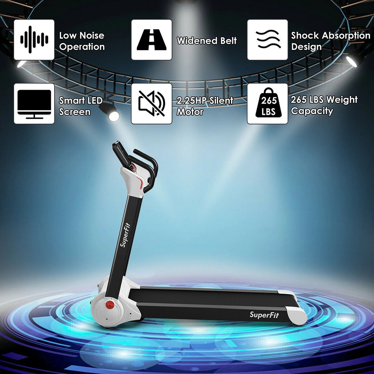 2.25HP Folding Electric Treadmill J27116