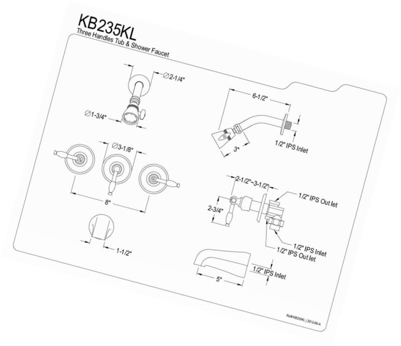 Oil Rubbed Bronze Tub & Shower Faucet U32949