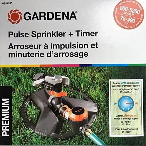 Pulse Sprinkler with Water Timer E389397
