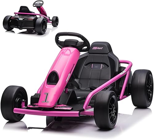 Electric Go Kart, 24V 2 x 300W 8MPH Drift Karts with Seat Belt C861