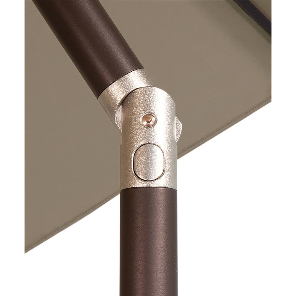 Black Octagon Push Button Tilt Market Umbrella Y52711