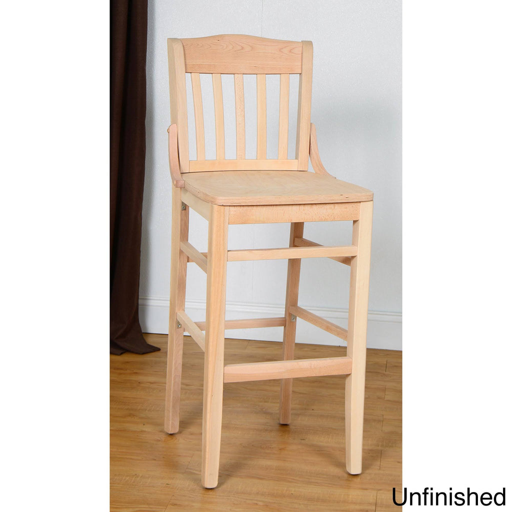 Black Wooden Bar Stool D6944
