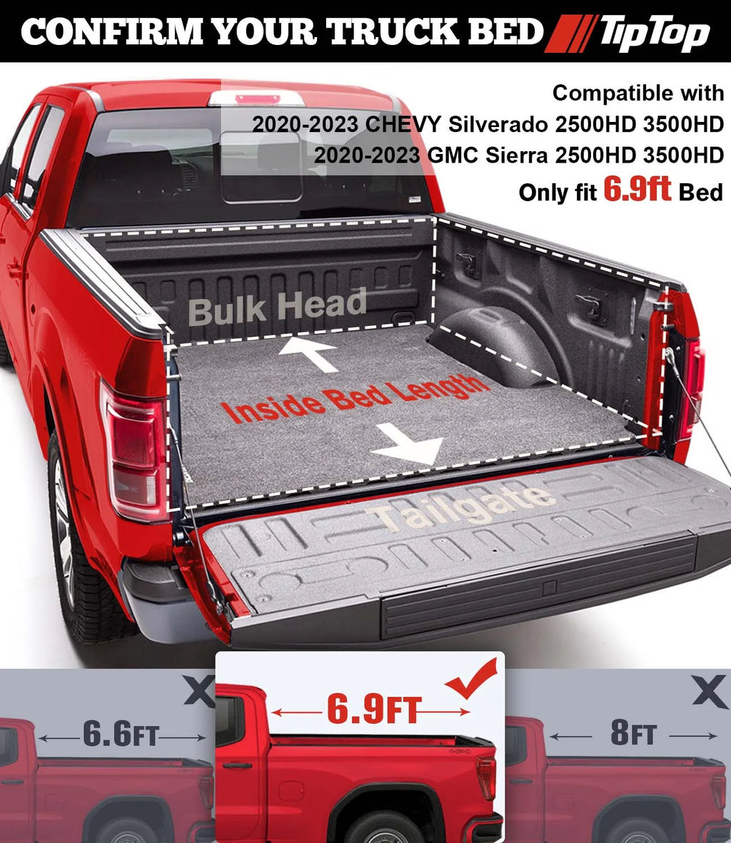 Tri-Fold Hard Tonneau Cover 6.9ft Bed N328