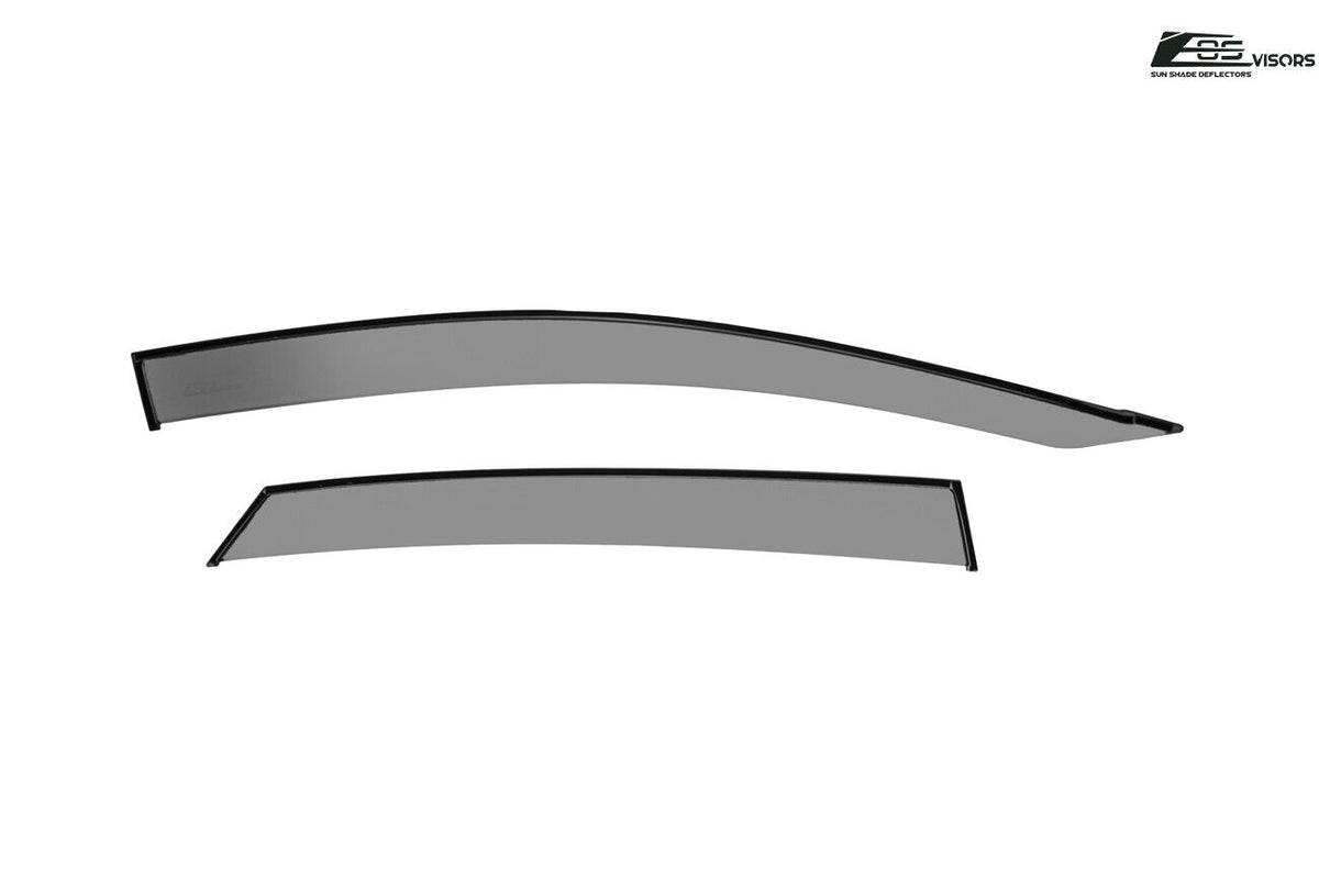 Smoke Tinted Tape-On Side Window Deflectors Rain Guard W3428