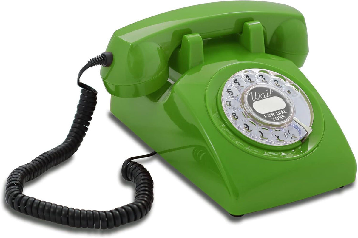 White Rotary Dial Telephone L6145