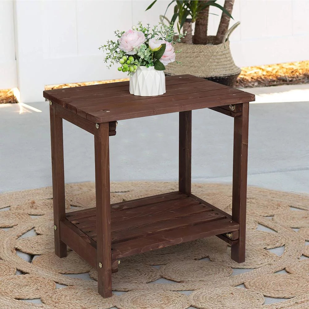 Wood 19 Rectangular Side Table G57406