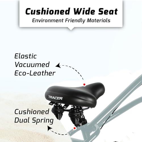 Stretch Beach Cruiser Bike with 7 Speed, Alloy Fat Rims and Fat Tires S786809