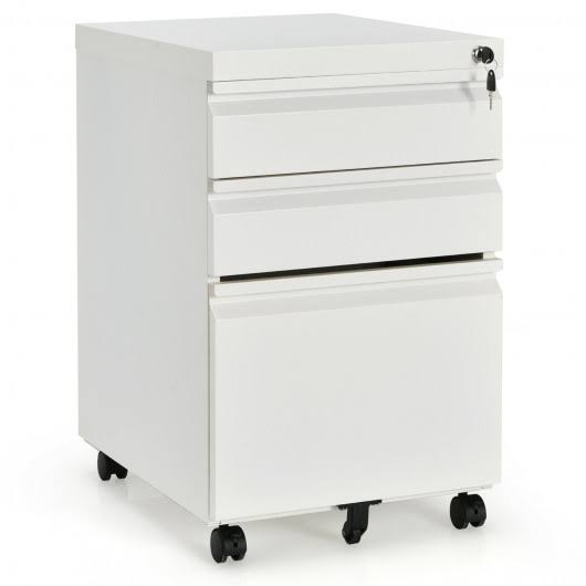 3-Drawer Mobile File Cabinet with Lock J786789