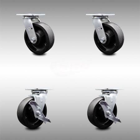 6” Glass Filled Nylon Caster with Top Lock Brakes G1457