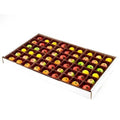 54 Piece Assorted Marzipan Fruit Box Tray 25 oz A226