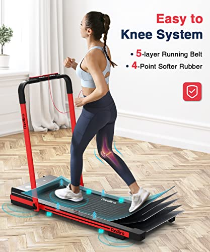 Under Desk Treadmill, 2 in 1 Motorized Portable Foldable Walking Pad with Remote Control M128685