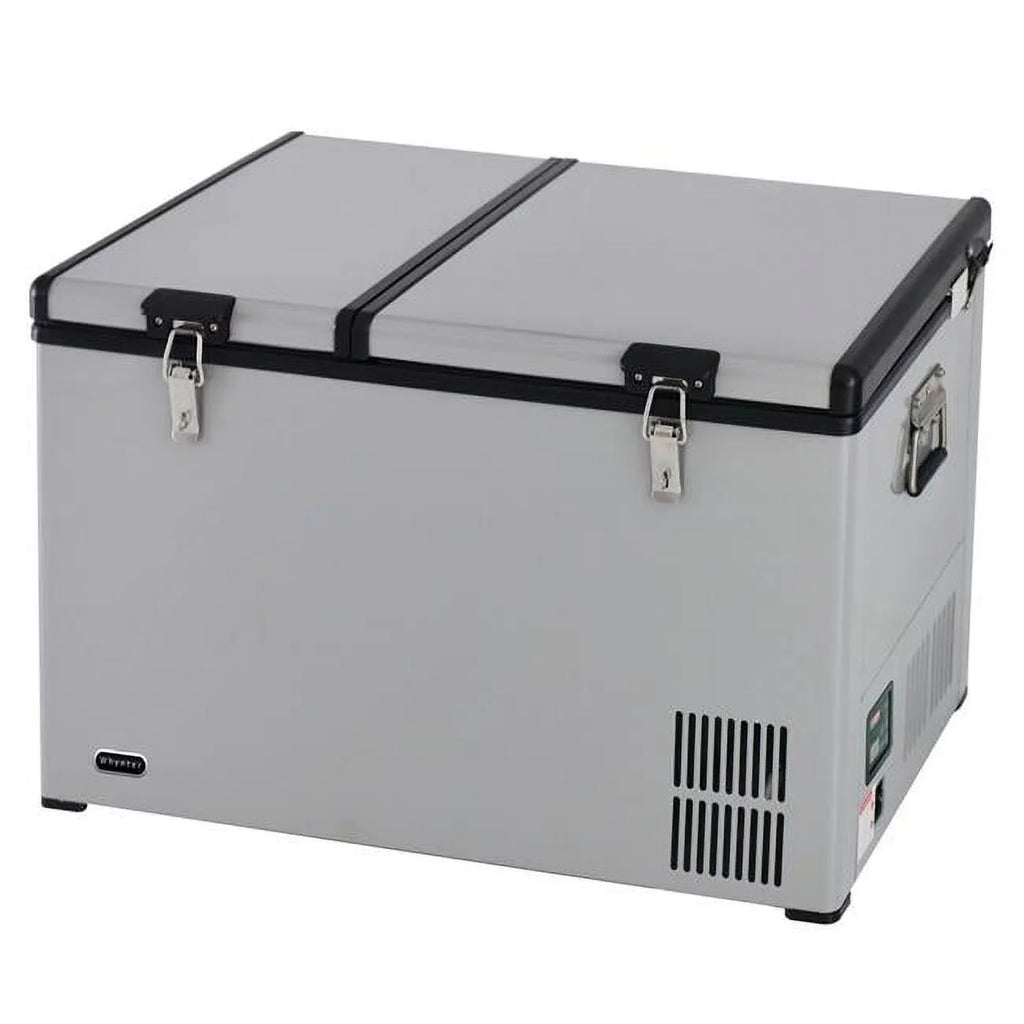 90 Quart Dual Zone Portable Fridge Freezer with Wheels C7295