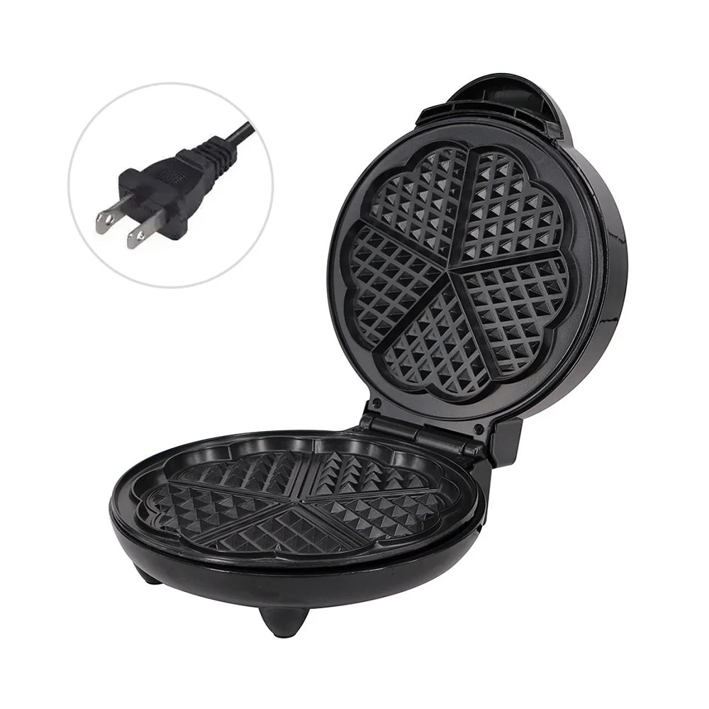 1000W Heart-Shaped Waffle Maker D504201