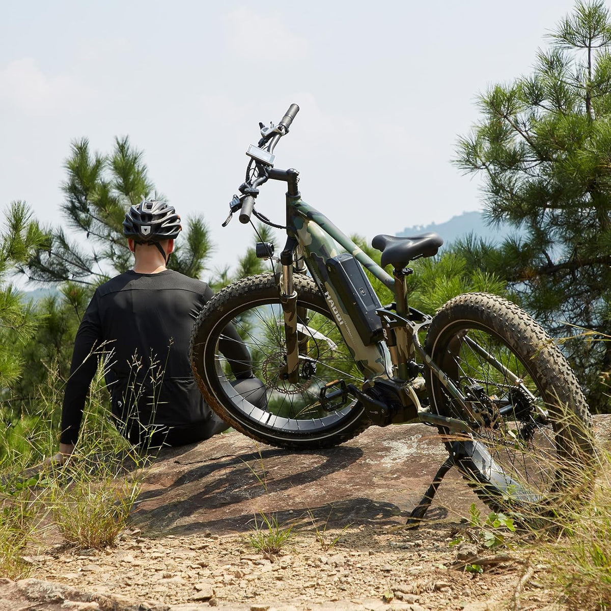 1000W Full Suspension Electric Mountain Bike with 48V 22AH Dual Removable Battery W535